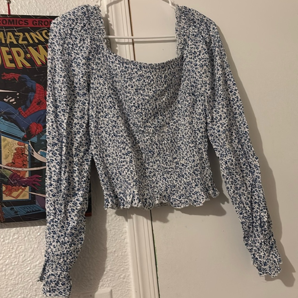 Cute flowering blouse